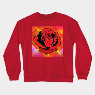 Disco Rose Crewneck Sweatshirt